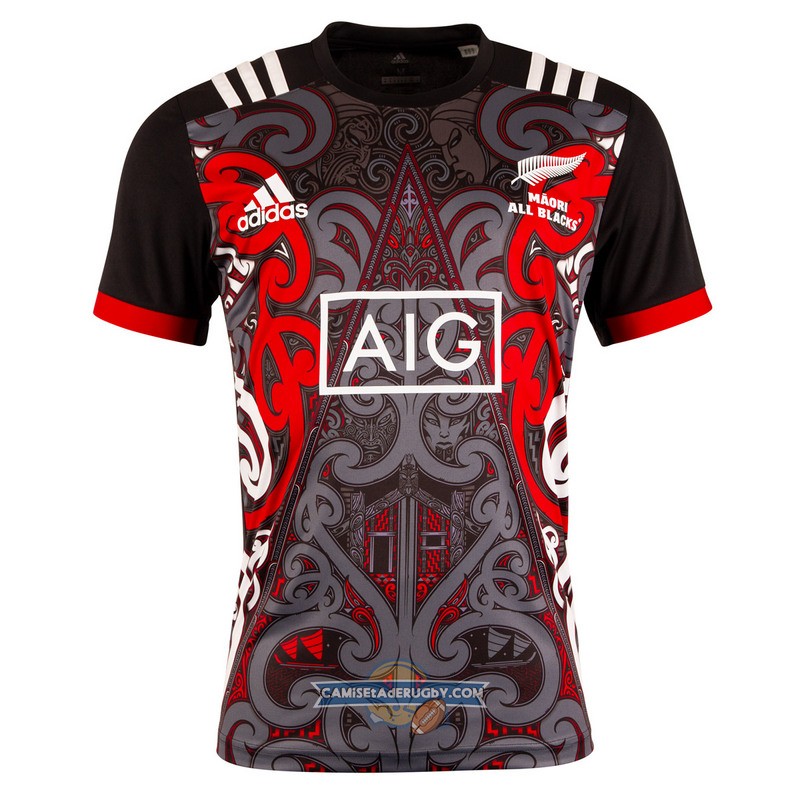 Camiseta Nueva Zelandia Maori All Blacks Rugby 2019 Entrenamiento